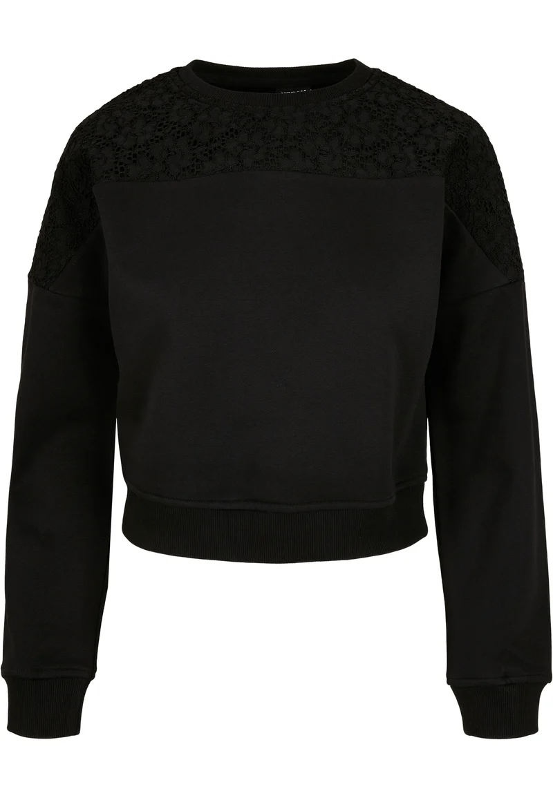 UC Short Oversized Lace Inset Crew