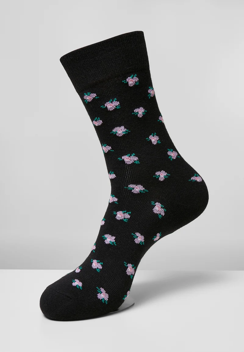 UC Recycled Yarn Flower Socks 3-Pack