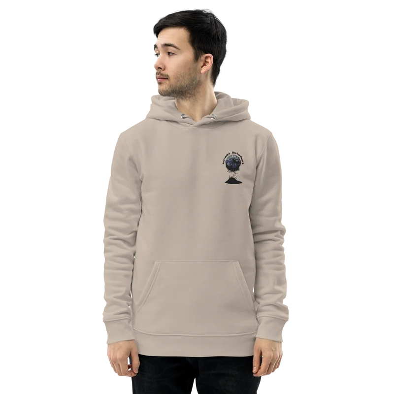 Umweltfreundlicher Unisex-Kapuzenpullover Don't waste it. There is no Planet B.