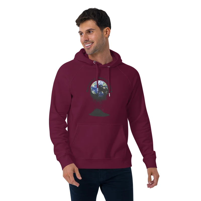 Unisex Bio-Raglan-Hoodie Don't waste it. There is no Planet B.