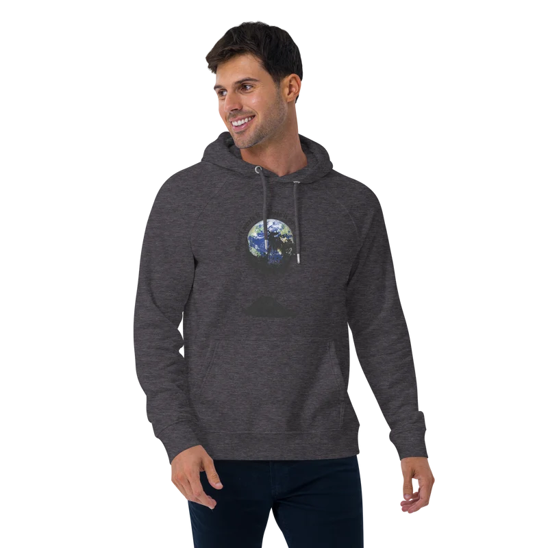 Unisex Bio-Raglan-Hoodie Don't waste it. There is no Planet B.