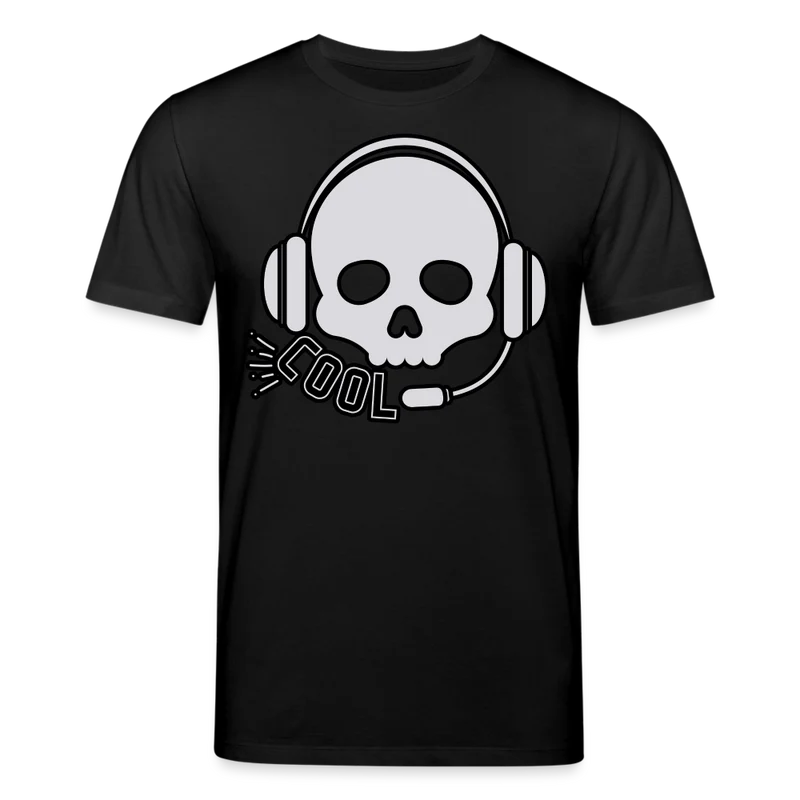 Männer Bio-T-Shirt von Stanley & Stella Skull DJ Sound