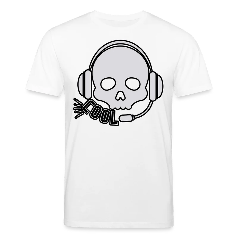Männer Bio-T-Shirt von Stanley & Stella Skull DJ Sound