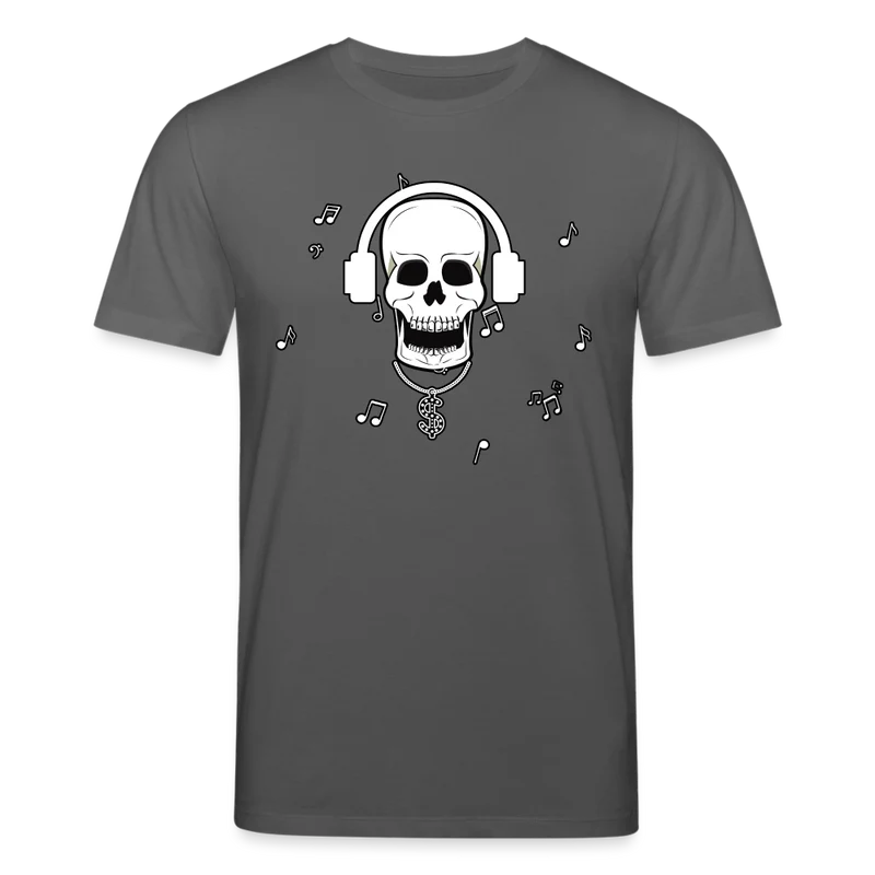 Männer Bio-T-Shirt von Stanley & Stella Skull DJ Sound Effect