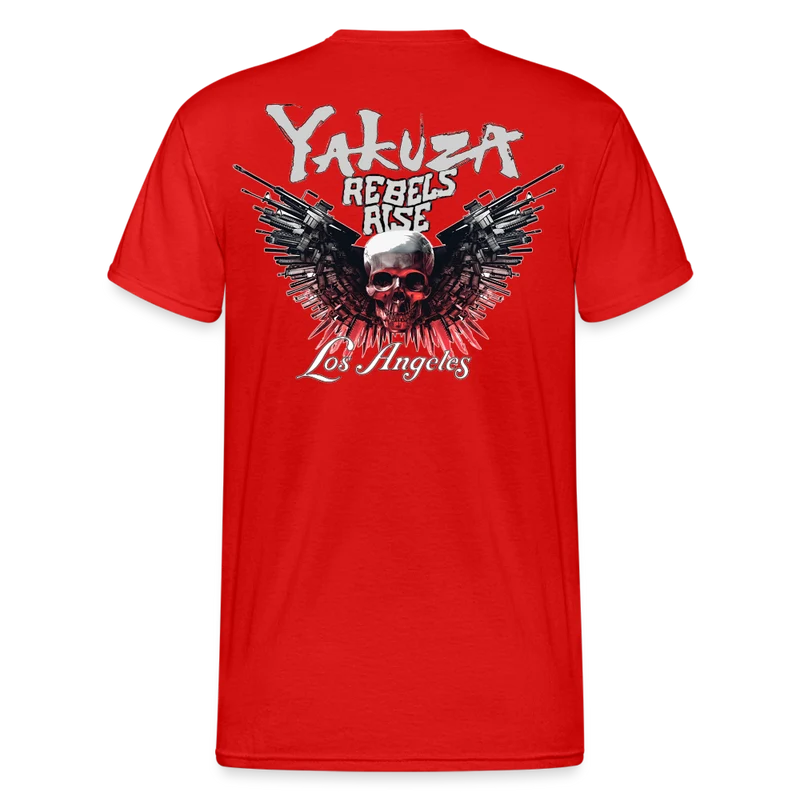 Herren Yakuza T-Shirt Rundhals Unisex Streetwear Gildan 100% Baumwolle