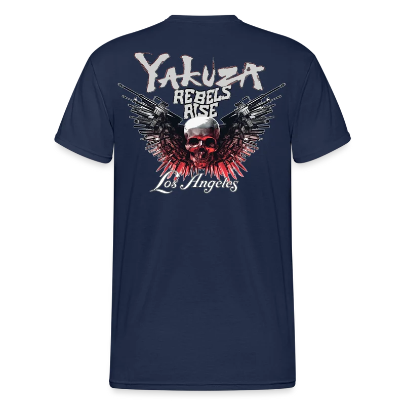 Herren Yakuza T-Shirt Rundhals Unisex Streetwear Gildan 100% Baumwolle