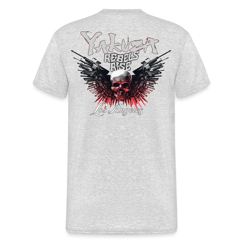 Herren Yakuza T-Shirt Rundhals Unisex Streetwear Gildan 100% Baumwolle