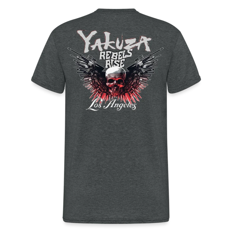Herren Yakuza T-Shirt Rundhals Unisex Streetwear Gildan 100% Baumwolle