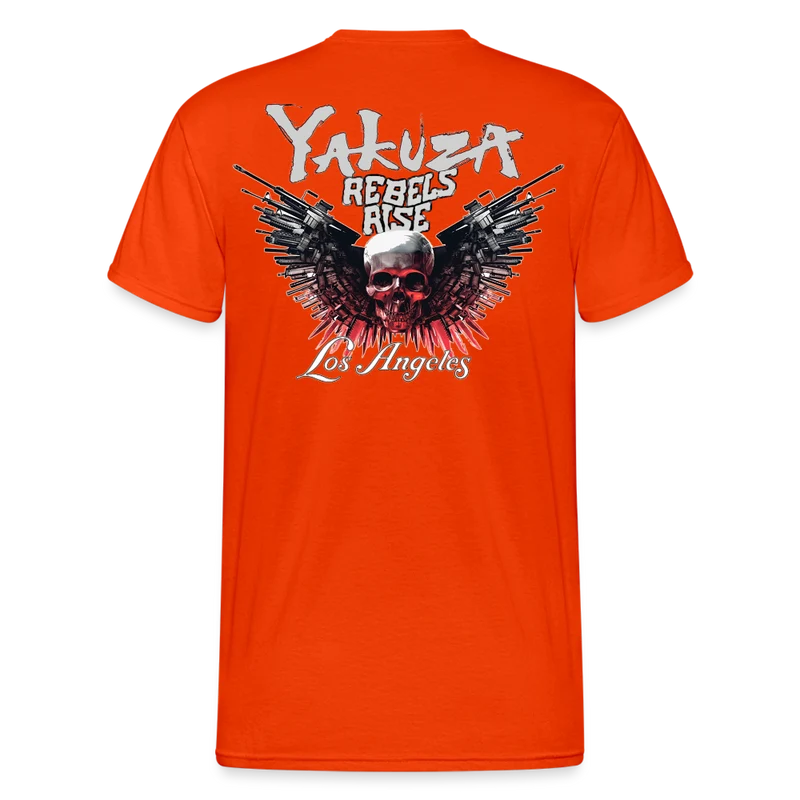 Herren Yakuza T-Shirt Rundhals Unisex Streetwear Gildan 100% Baumwolle