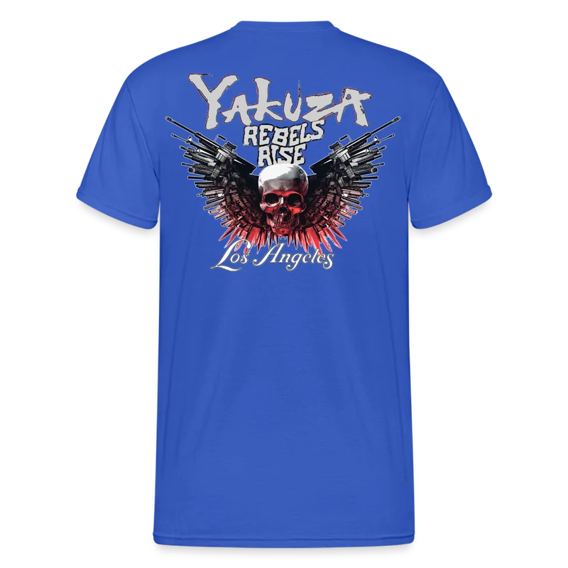 Herren Yakuza T-Shirt Rundhals Unisex Streetwear Gildan 100% Baumwolle