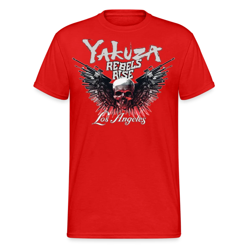 Herren Yakuza T-Shirt Rundhals Unisex Streetwear Gildan 100% Baumwolle