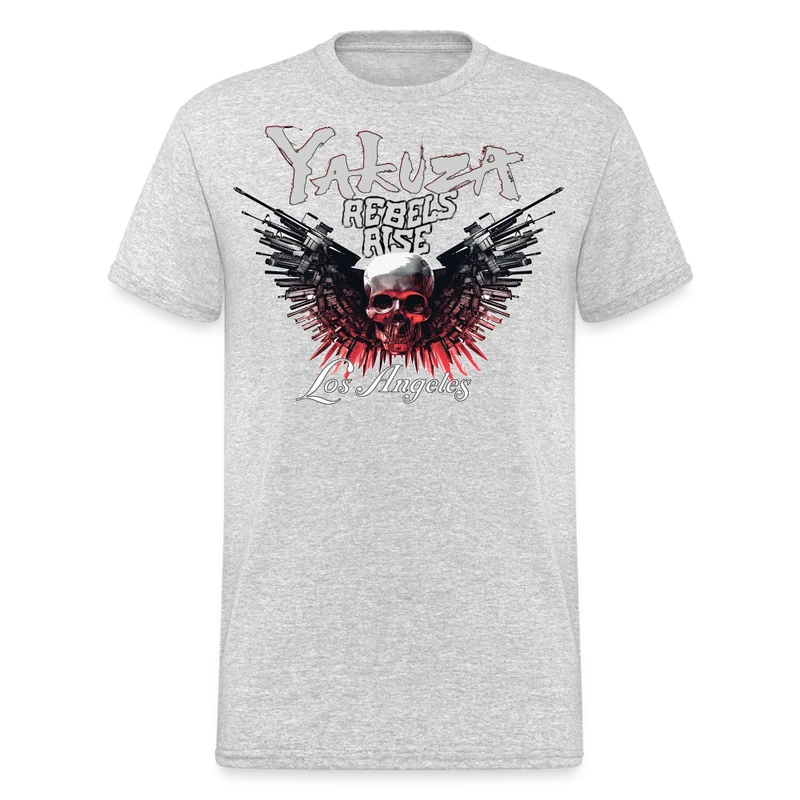 Herren Yakuza T-Shirt Rundhals Unisex Streetwear Gildan 100% Baumwolle