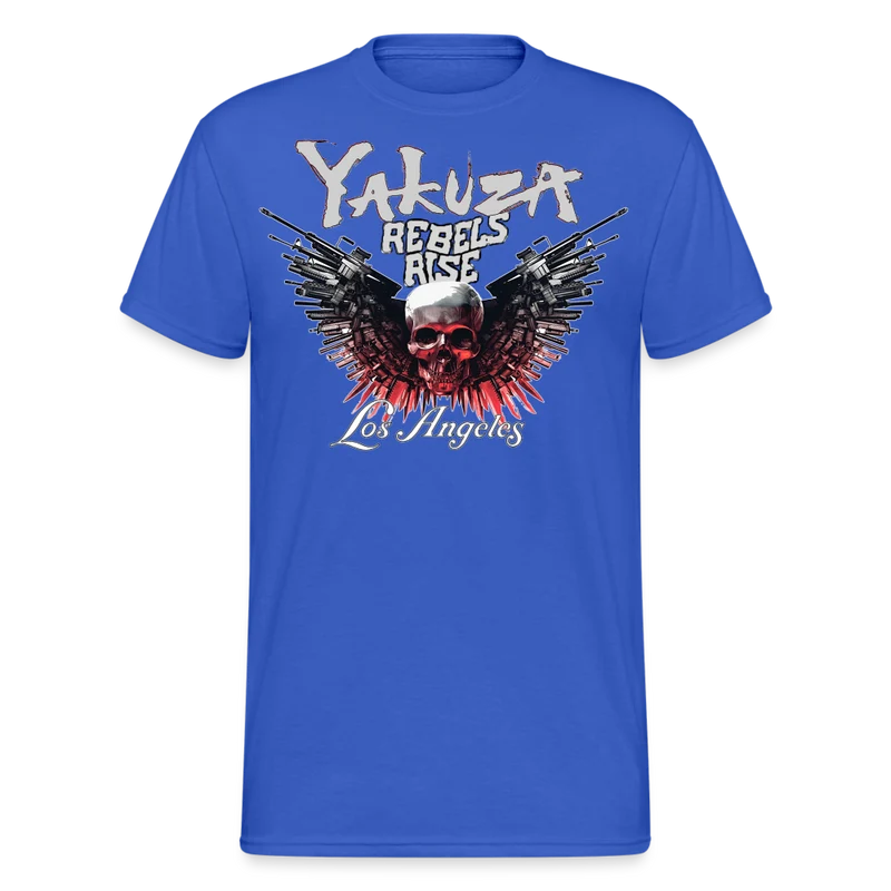 Herren Yakuza T-Shirt Rundhals Unisex Streetwear Gildan 100% Baumwolle