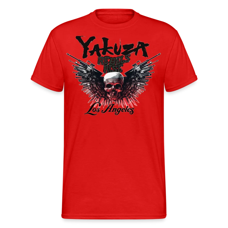 Herren Yakuza T-Shirt Rundhals Unisex Streetwear Gildan 100% Baumwolle