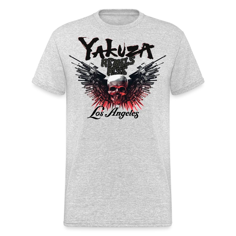 Herren Yakuza T-Shirt Rundhals Unisex Streetwear Gildan 100% Baumwolle
