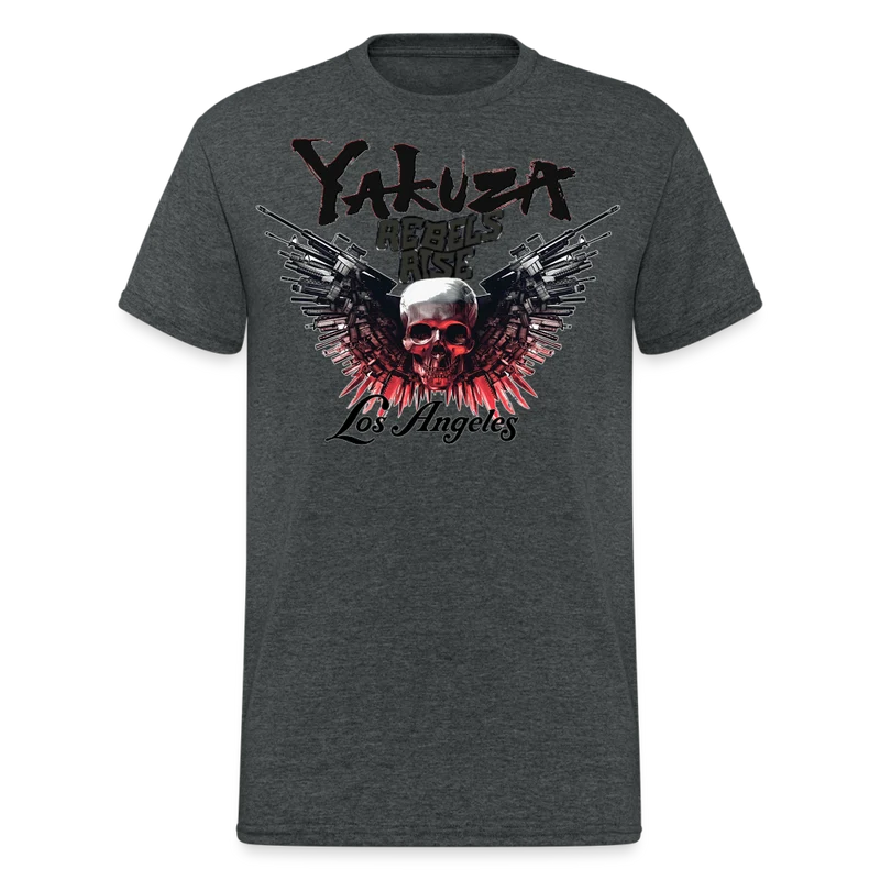 Herren Yakuza T-Shirt Rundhals Unisex Streetwear Gildan 100% Baumwolle