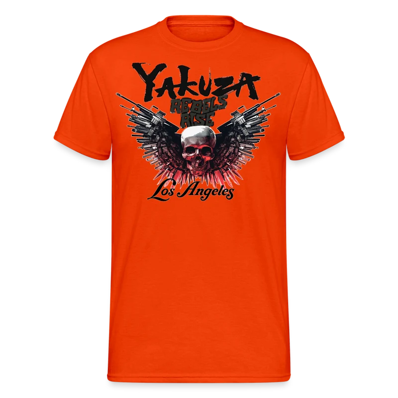 Herren Yakuza T-Shirt Rundhals Unisex Streetwear Gildan 100% Baumwolle