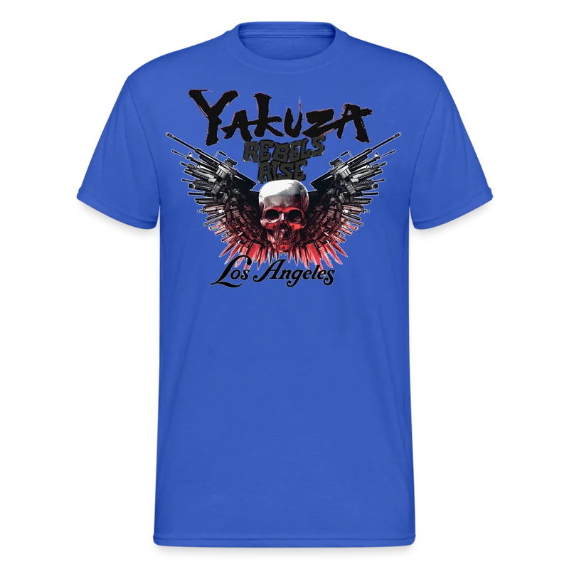 Herren Yakuza T-Shirt Rundhals Unisex Streetwear Gildan 100% Baumwolle