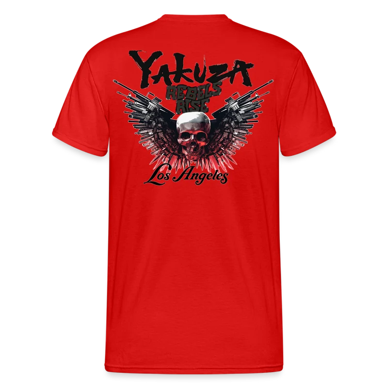 Herren Yakuza T-Shirt Rundhals Unisex Streetwear Gildan 100% Baumwolle