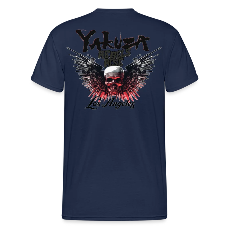 Herren Yakuza T-Shirt Rundhals Unisex Streetwear Gildan 100% Baumwolle