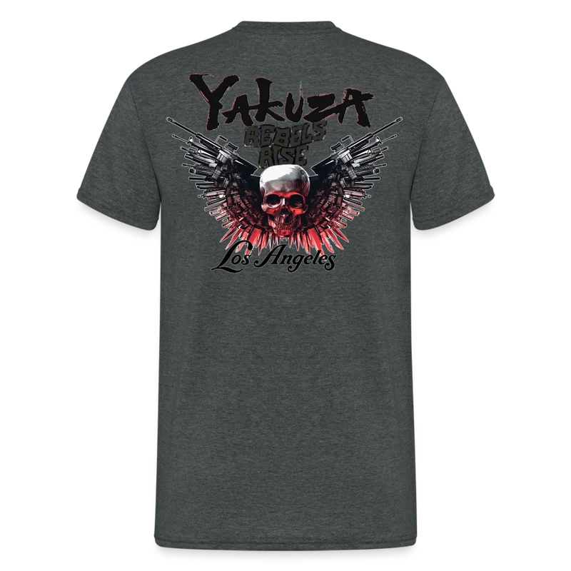 Herren Yakuza T-Shirt Rundhals Unisex Streetwear Gildan 100% Baumwolle