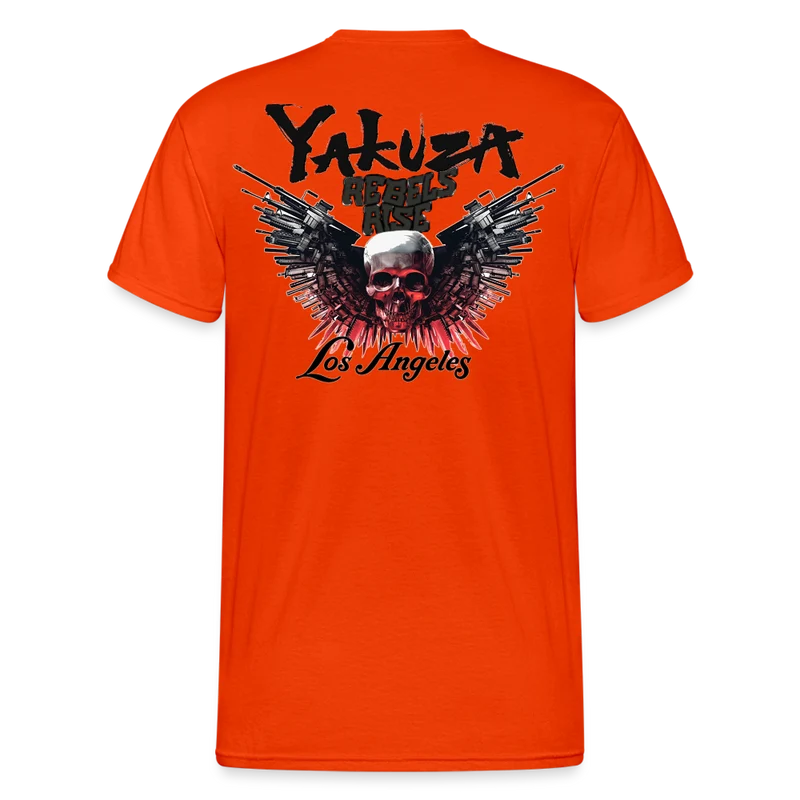 Herren Yakuza T-Shirt Rundhals Unisex Streetwear Gildan 100% Baumwolle
