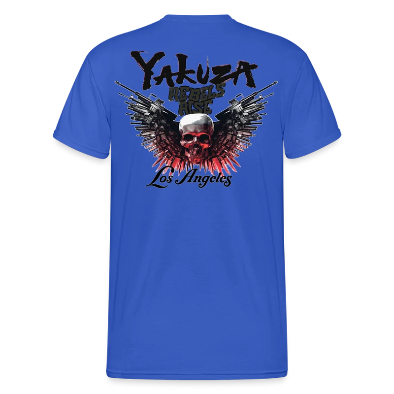 Herren Yakuza T-Shirt Rundhals Unisex Streetwear Gildan 100% Baumwolle