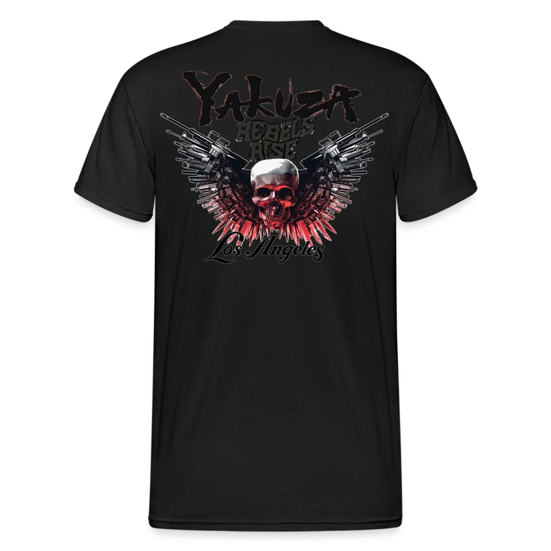 Herren Yakuza T-Shirt Rundhals Unisex Streetwear Gildan 100% Baumwolle
