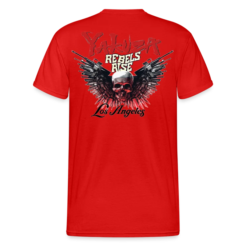 Herren Yakuza T-Shirt Rundhals Unisex Streetwear Gildan 100% Baumwolle