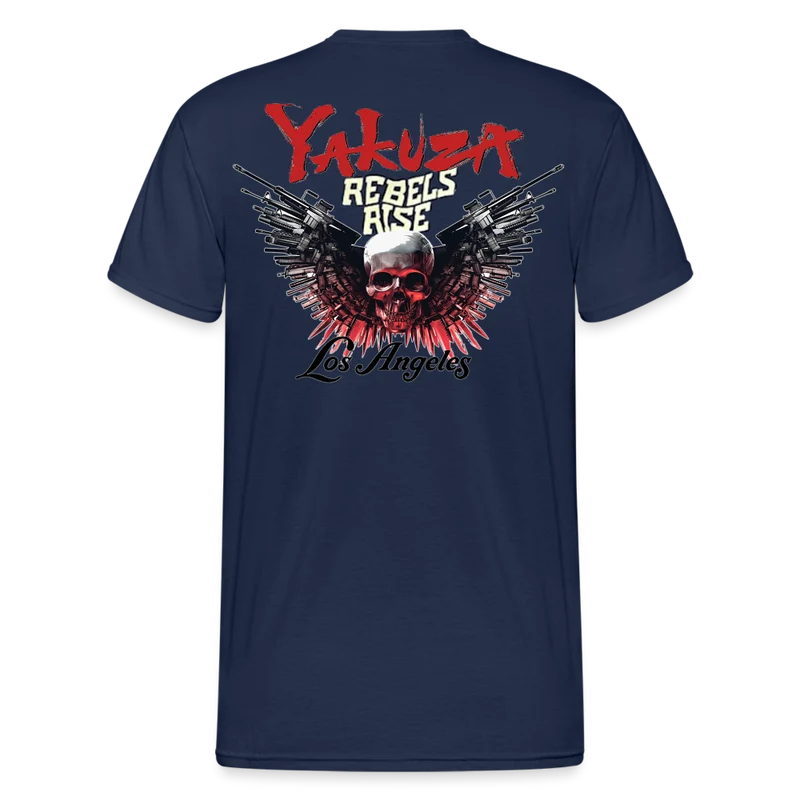 Herren Yakuza T-Shirt Rundhals Unisex Streetwear Gildan 100% Baumwolle