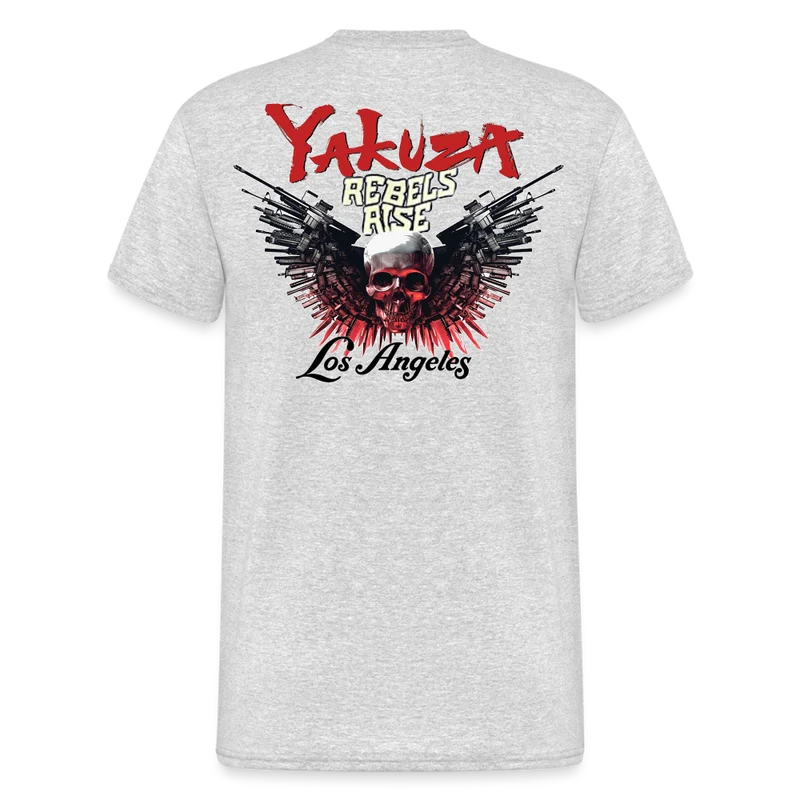 Herren Yakuza T-Shirt Rundhals Unisex Streetwear Gildan 100% Baumwolle