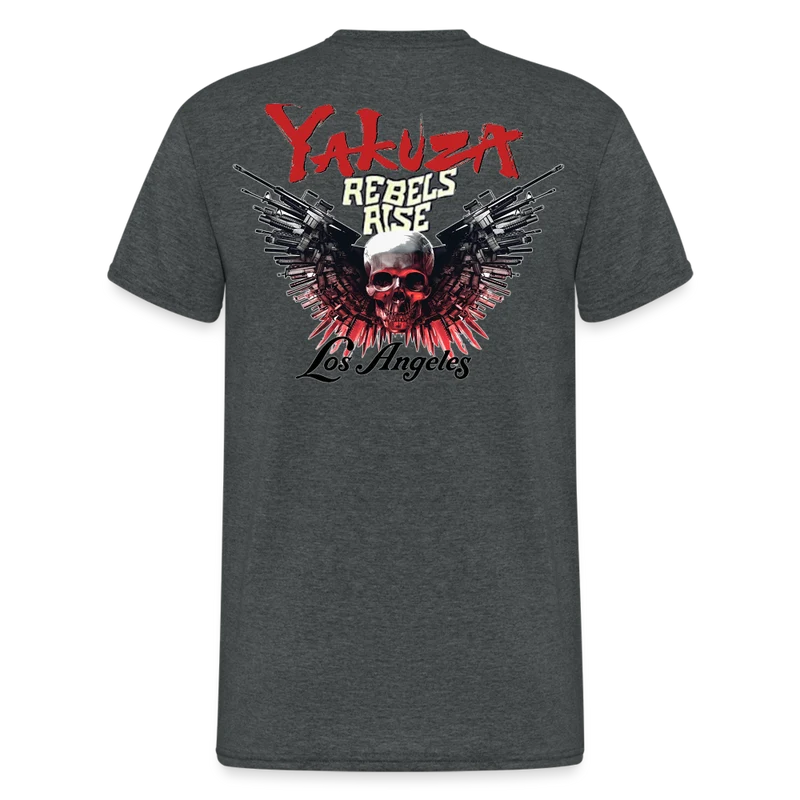 Herren Yakuza T-Shirt Rundhals Unisex Streetwear Gildan 100% Baumwolle