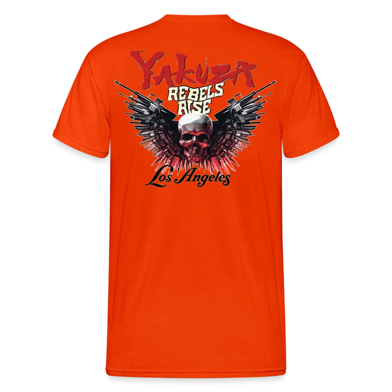 Herren Yakuza T-Shirt Rundhals Unisex Streetwear Gildan 100% Baumwolle