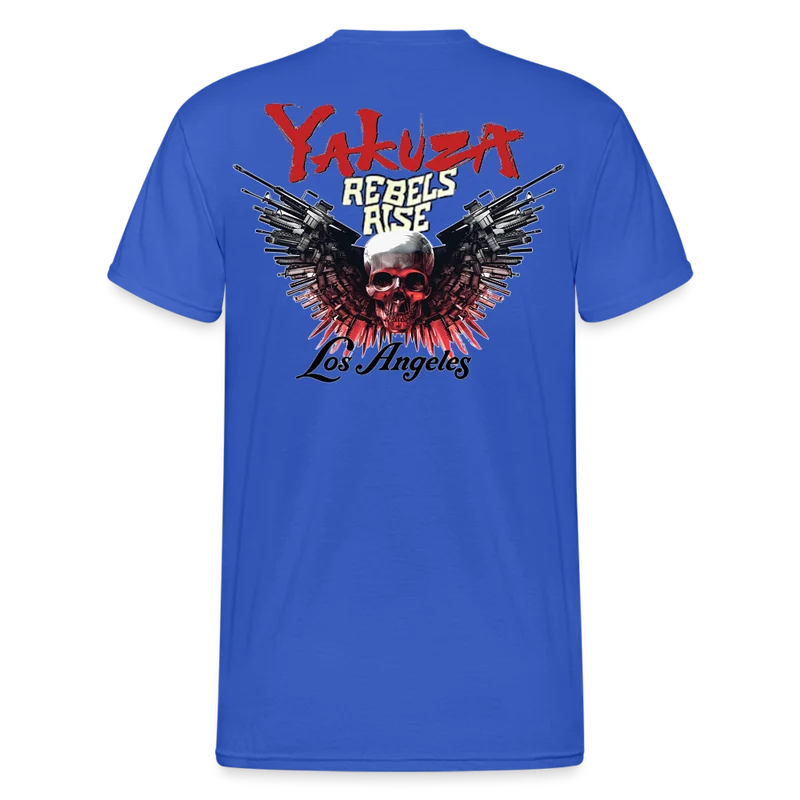 Herren Yakuza T-Shirt Rundhals Unisex Streetwear Gildan 100% Baumwolle