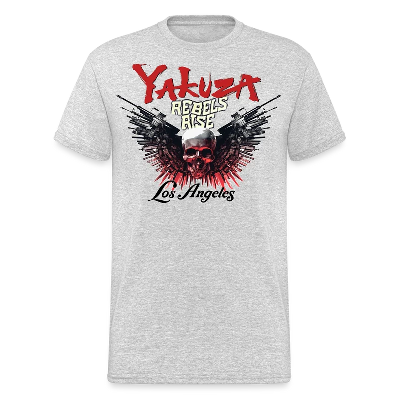 Herren Yakuza T-Shirt Rundhals Unisex Streetwear Gildan 100% Baumwolle