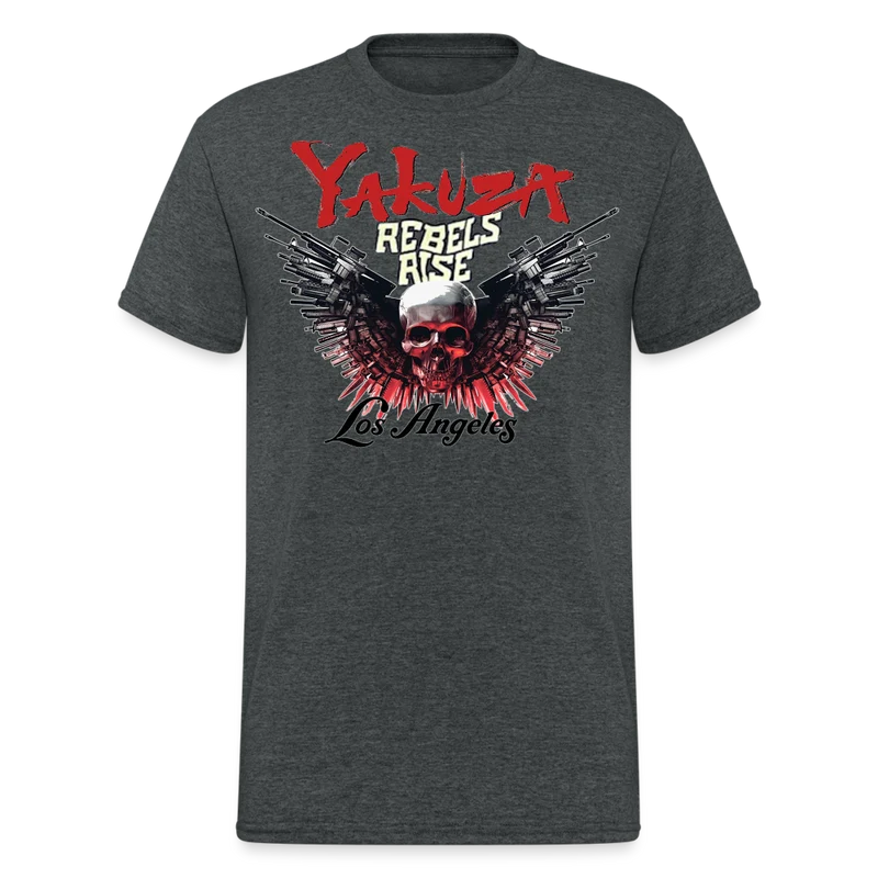 Herren Yakuza T-Shirt Rundhals Unisex Streetwear Gildan 100% Baumwolle