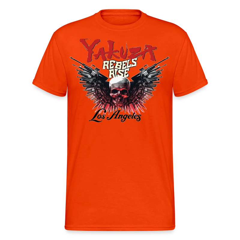 Herren Yakuza T-Shirt Rundhals Unisex Streetwear Gildan 100% Baumwolle