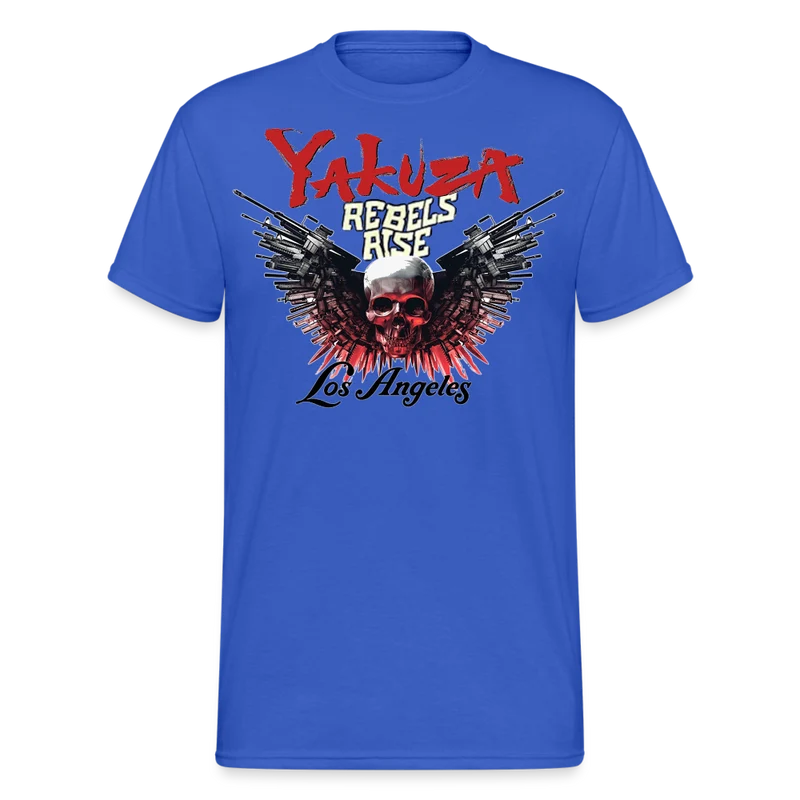 Herren Yakuza T-Shirt Rundhals Unisex Streetwear Gildan 100% Baumwolle