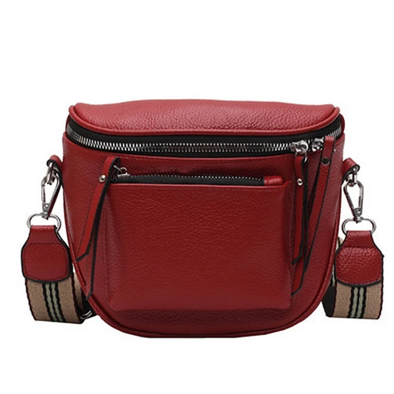 CROSSOVER BAUCHTASCHE HÜFTTASCHE UMHÄNGETASCHE BODYBAG PU Leder NEU