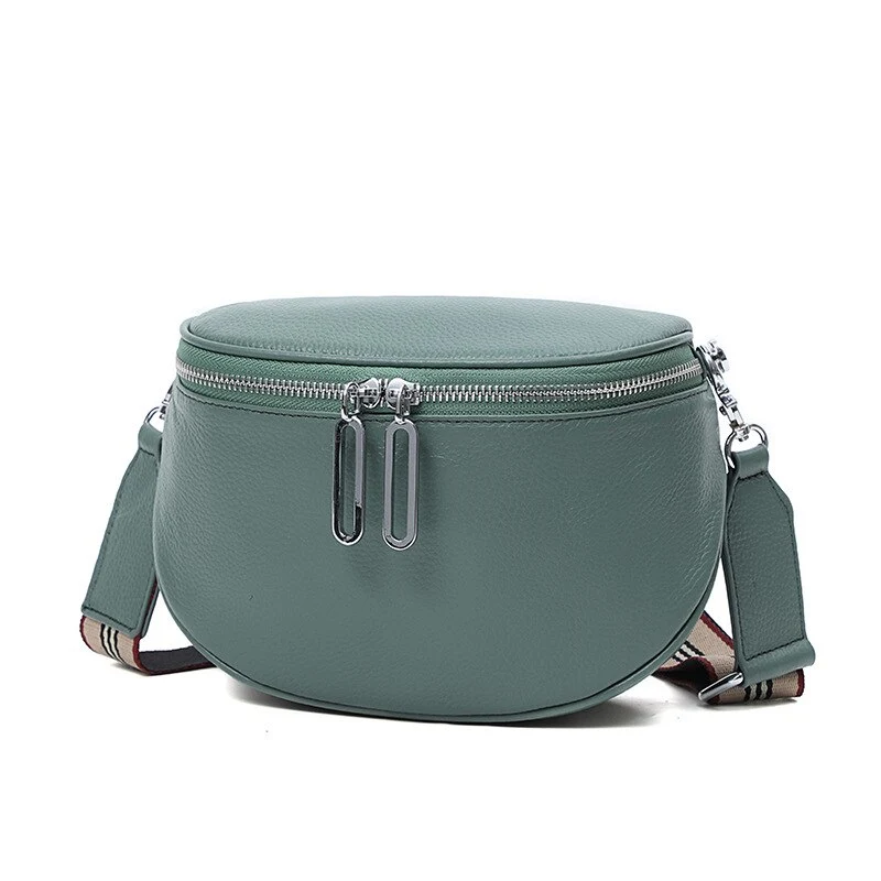 ECHT LEDER CROSSOVER BAUCHTASCHE HÜFTTASCHE UMHÄNGETASCHE BODYBAG NEU
