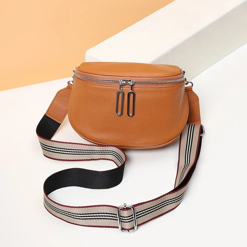 ECHT LEDER CROSSOVER BAUCHTASCHE HÜFTTASCHE UMHÄNGETASCHE BODYBAG NEU