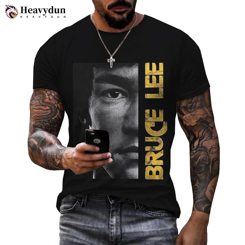 3D-T-Shirt Unisex Streetwear Fashion Kung Fu Super Star Bruce Lee