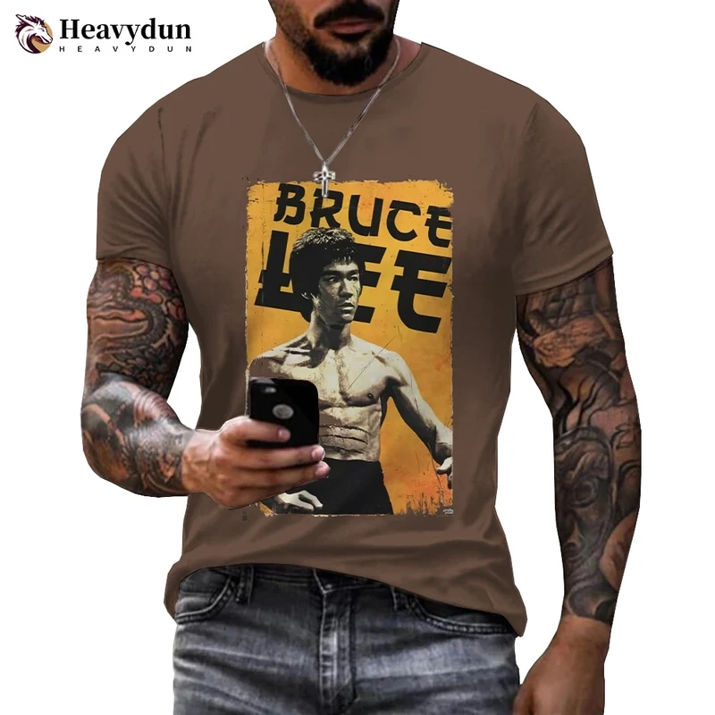 3D-T-Shirt Unisex Streetwear Fashion Kung Fu Super Star Bruce Lee