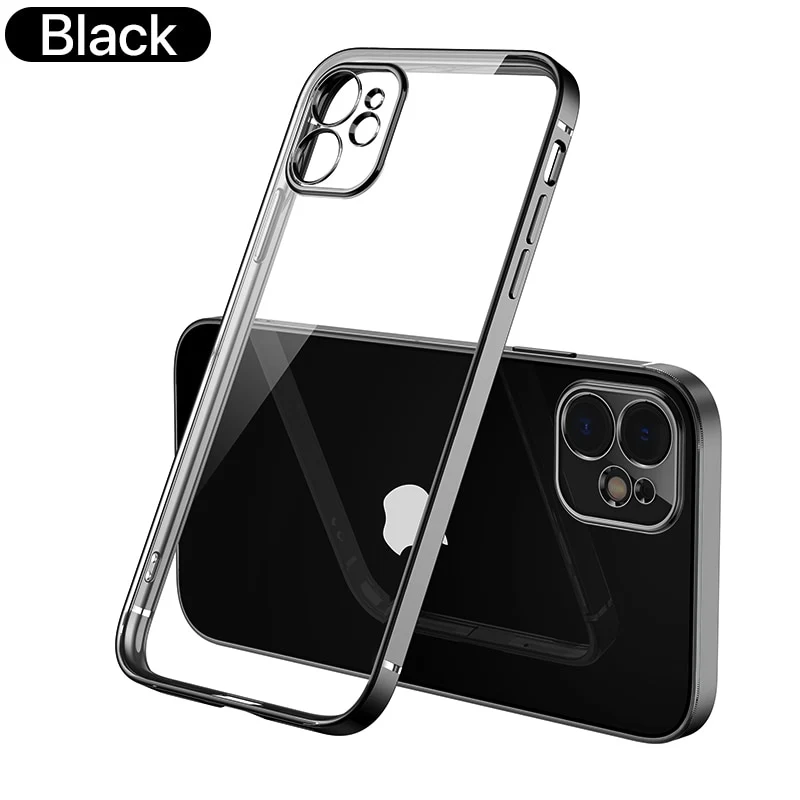 Klare Hülle IPhone 11 12 Pro Max Handy Case Tasche Cove Schutzhülle Silikon