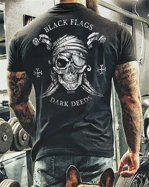 Fashion Herren Horror Skull 3D T-Shirt Rundhals Unisex Sommer Streetwear