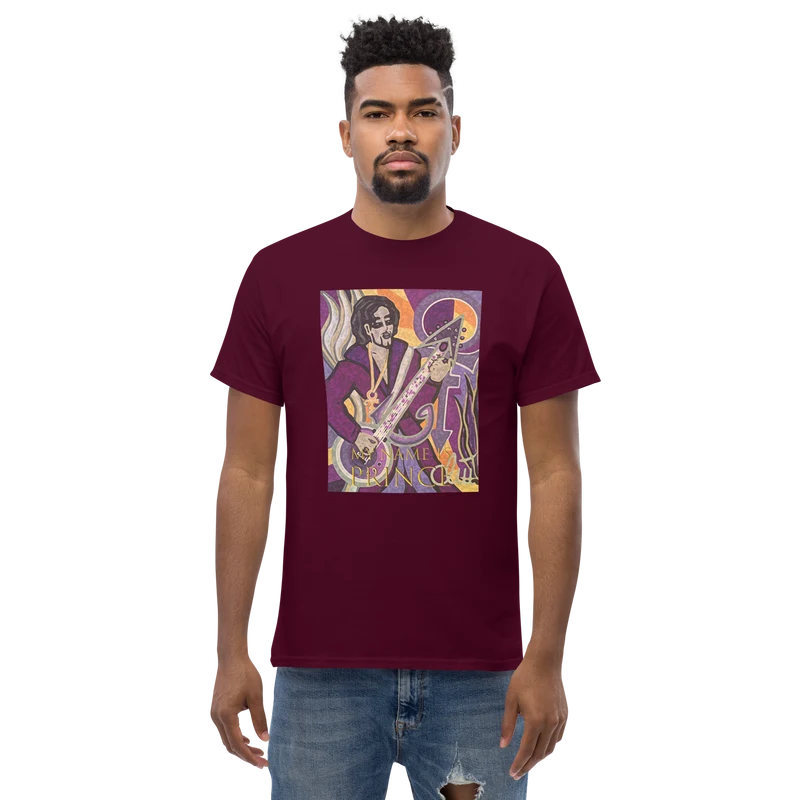 Klassisches Herren-T-Shirt My name is Prince
