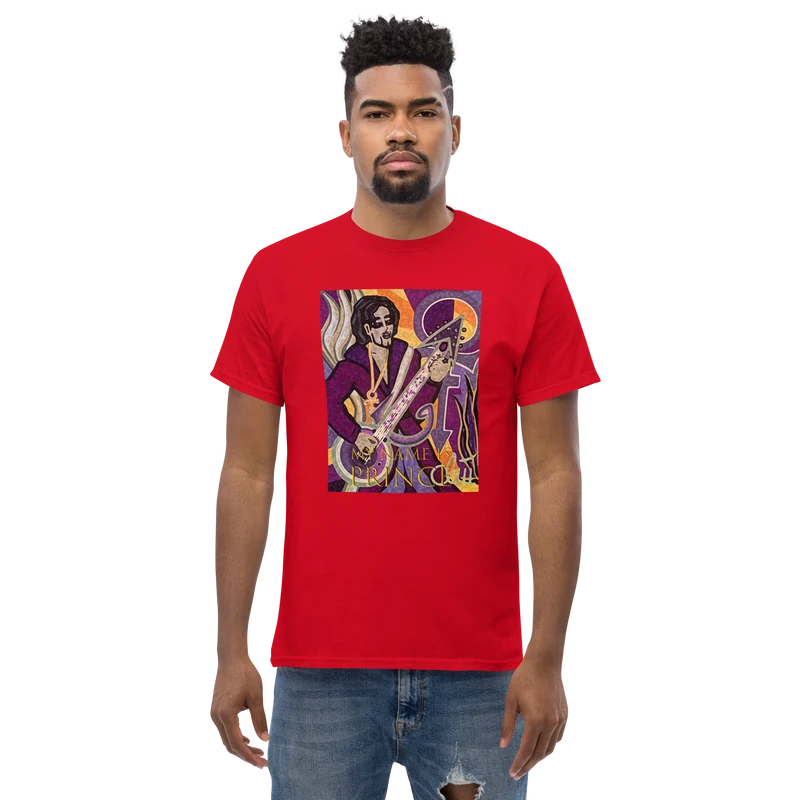 Klassisches Herren-T-Shirt My name is Prince
