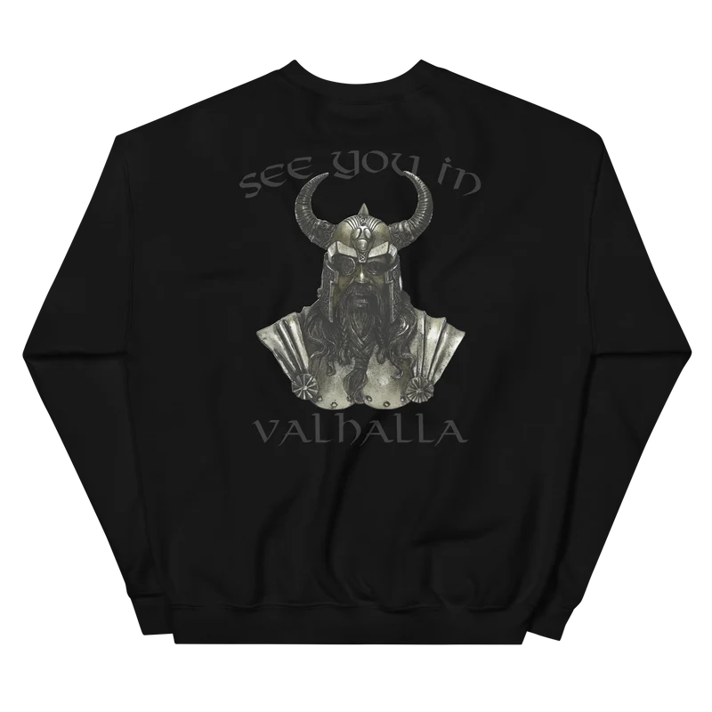 Unisex-Pullover See you in Valhalla