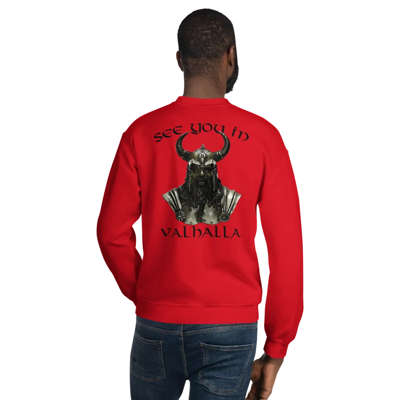 Unisex-Pullover See you in Valhalla