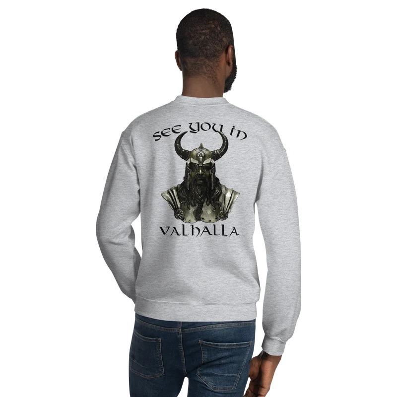 Unisex-Pullover See you in Valhalla